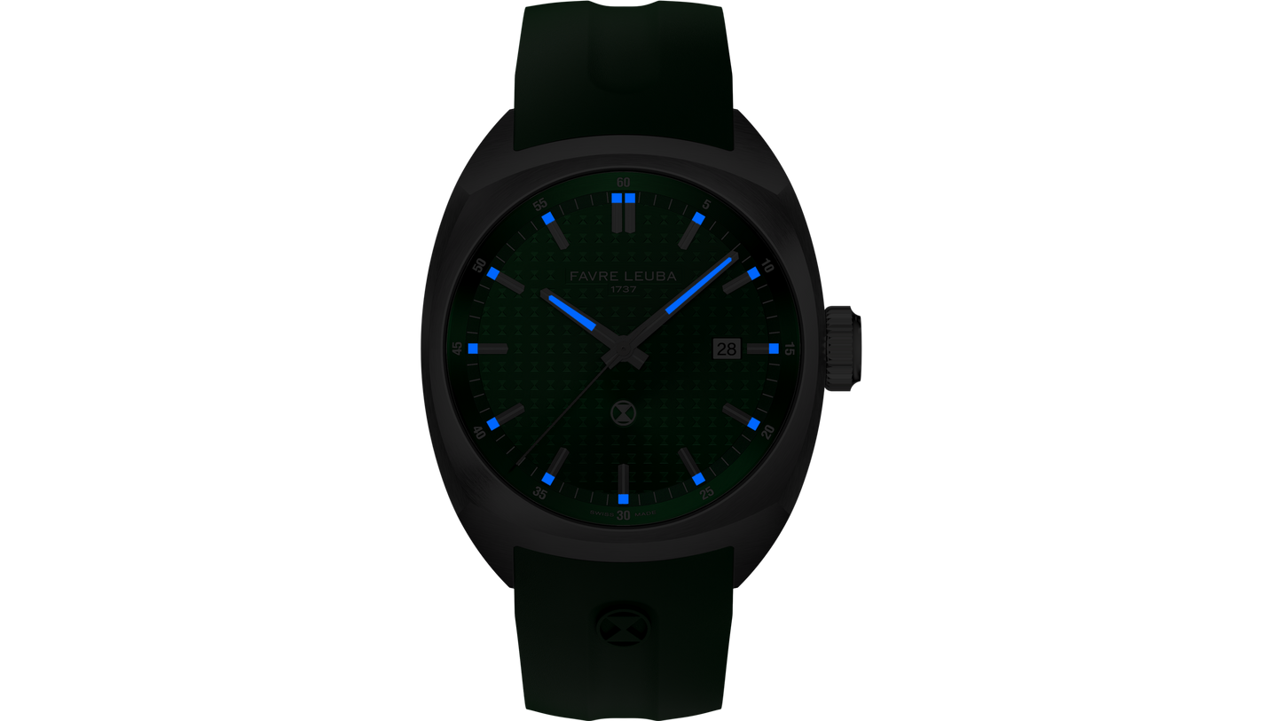 Favre Leuba  Chief Date Black Dial