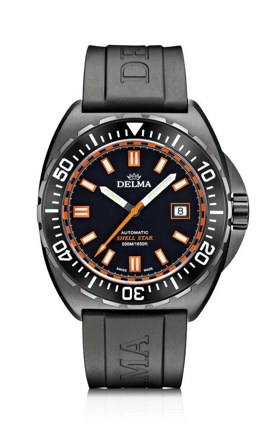 DELMA SHELL STAR BLACK TAG BLACK RUBBER