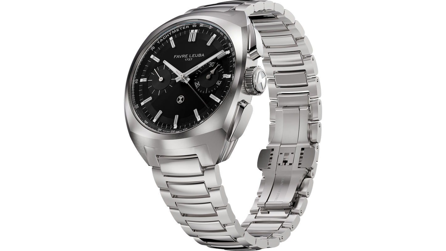 Favre Leuba Chief Chronograph Black Dial