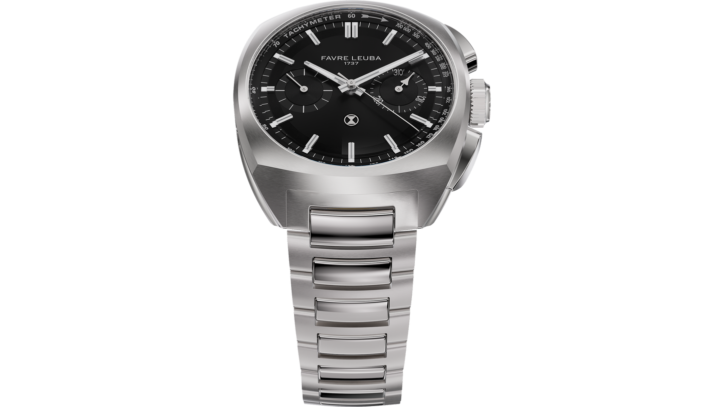 Favre Leuba Chief Chronograph Black Dial