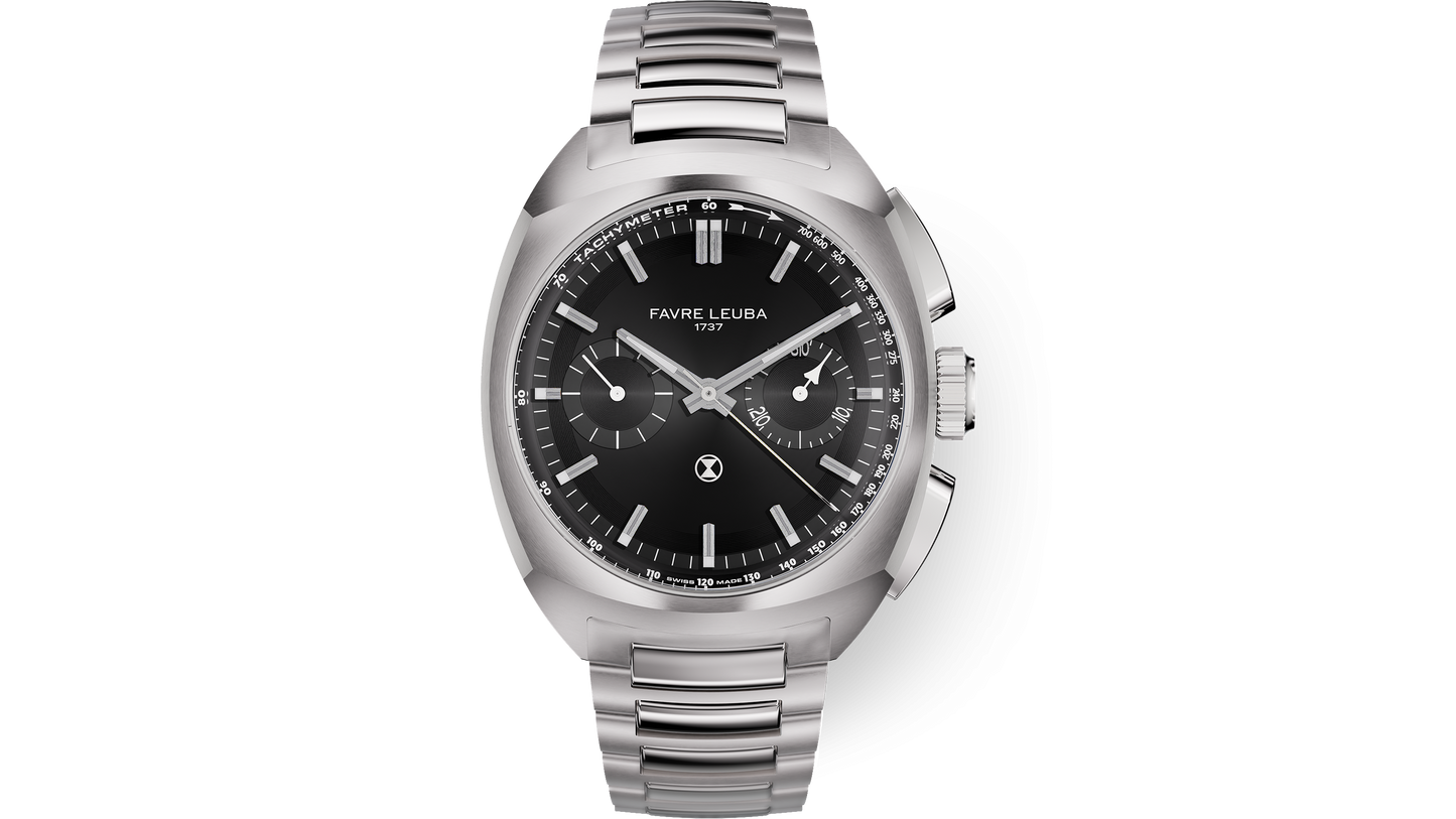 Favre Leuba Chief Chronograph Black Dial