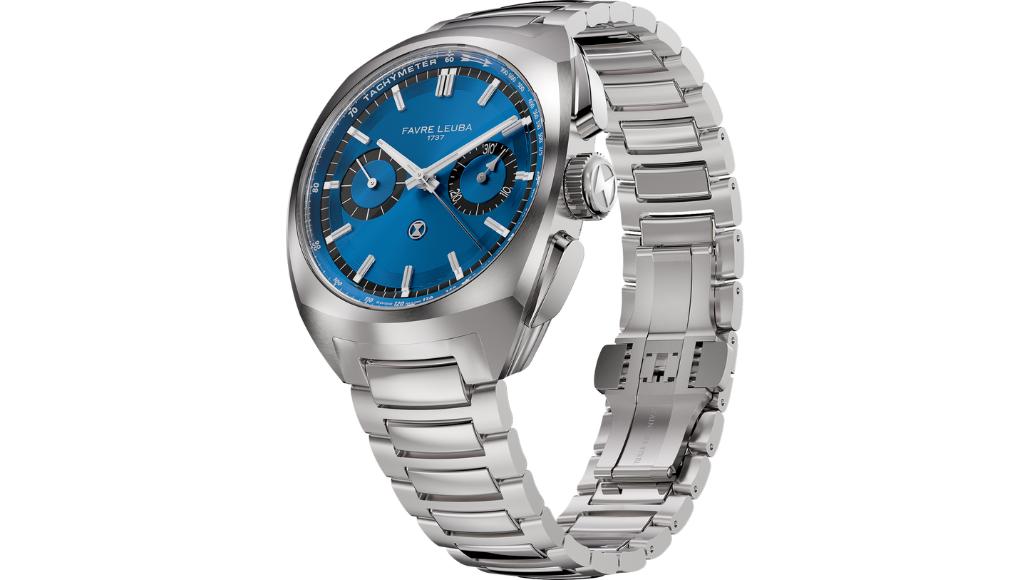 Favre Leuba Chief Chronograph Blue Dial