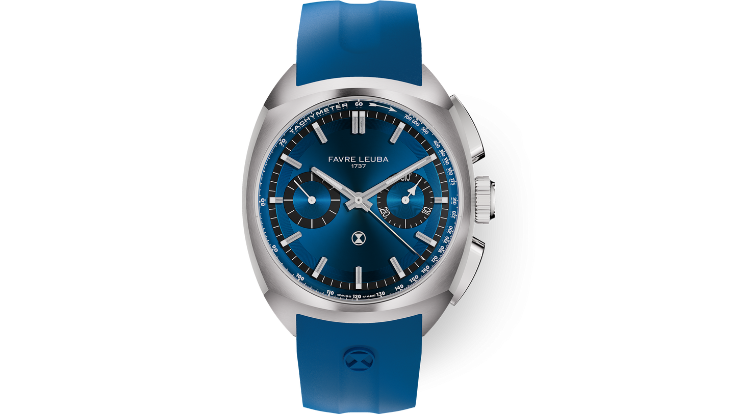 Favre Leuba Chief Chronograph Blue Dial