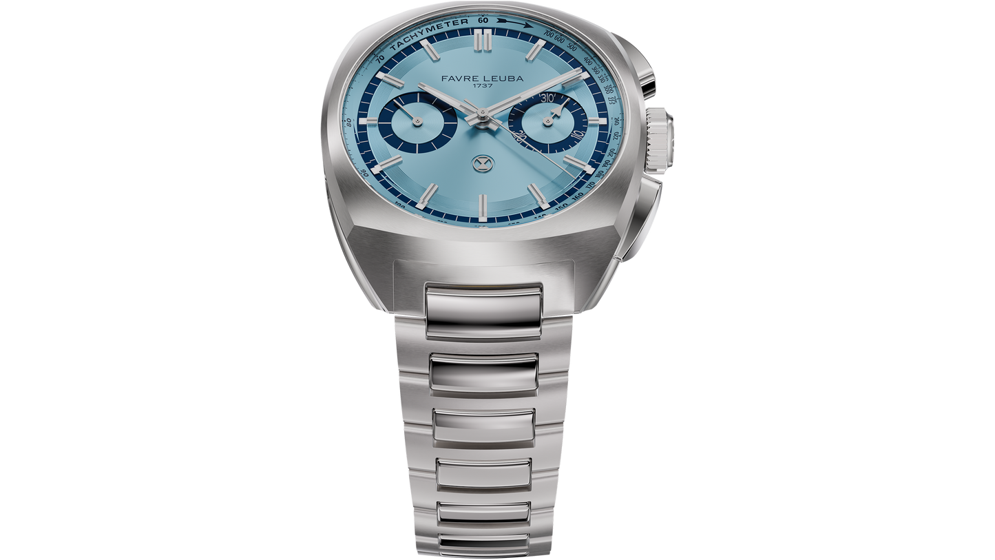 Favre Leuba Chief Chronograph Ice Blue Dial