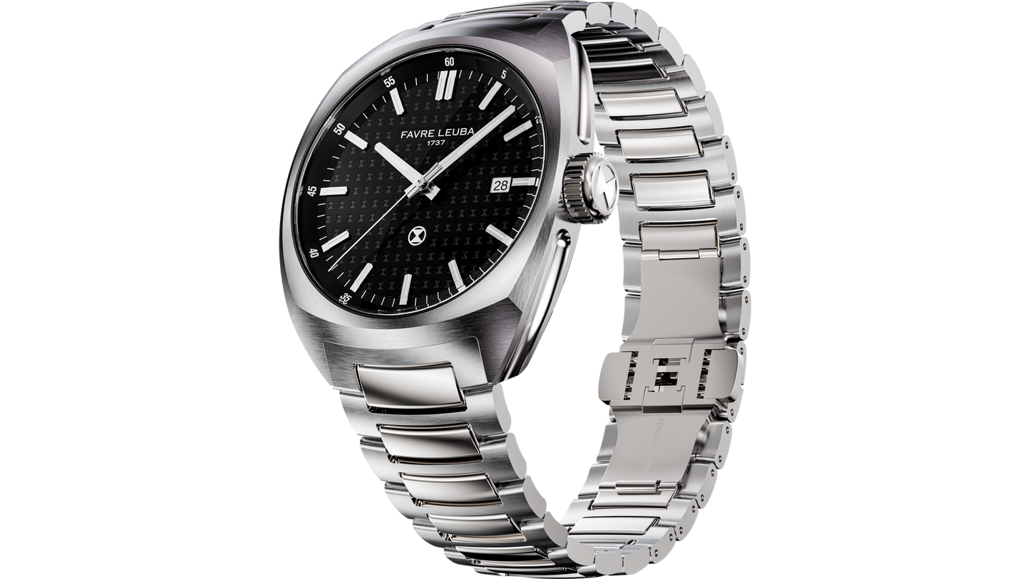 Favre Leuba  Chief Date Black Dial
