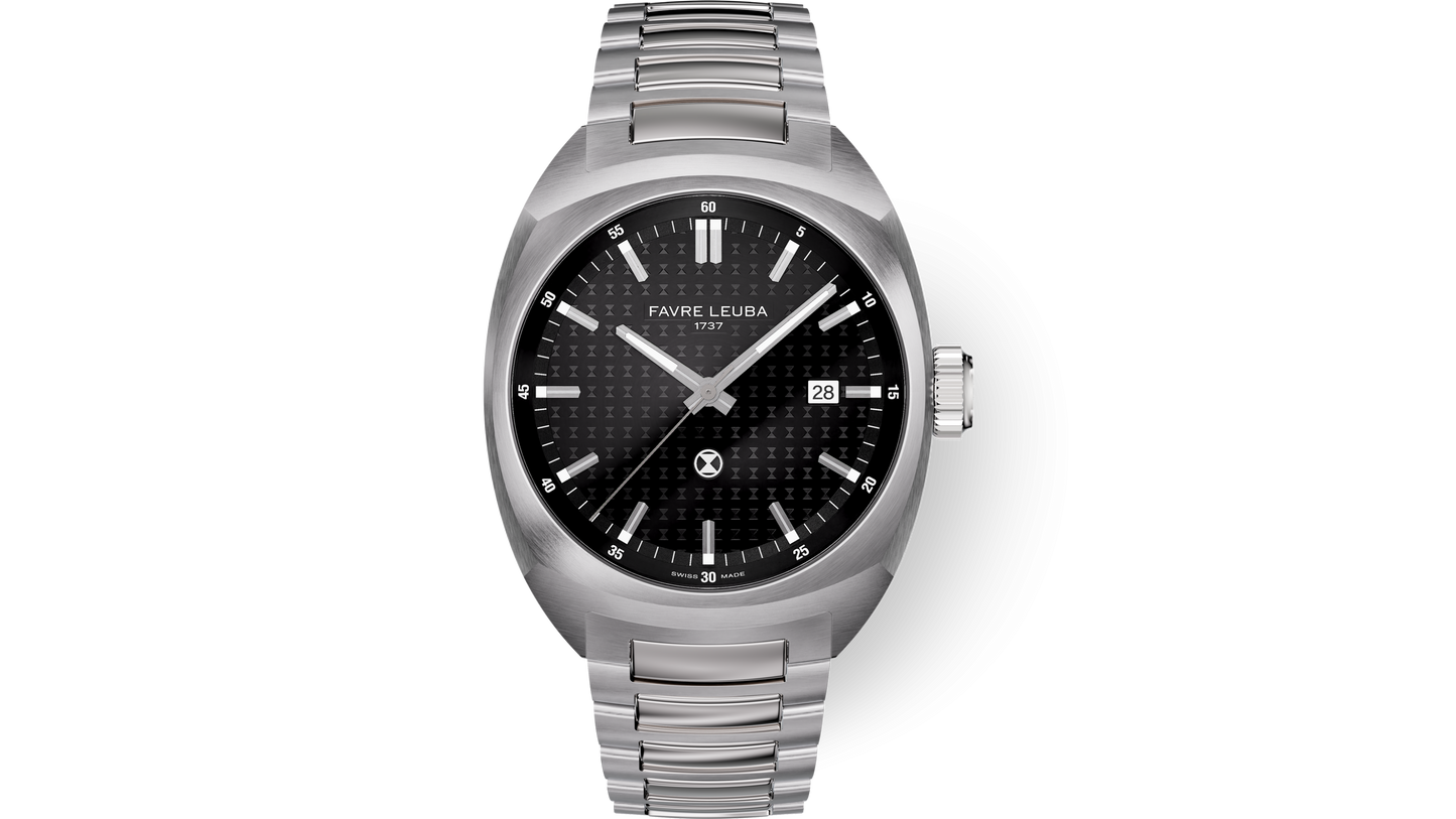 Favre Leuba  Chief Date Black Dial