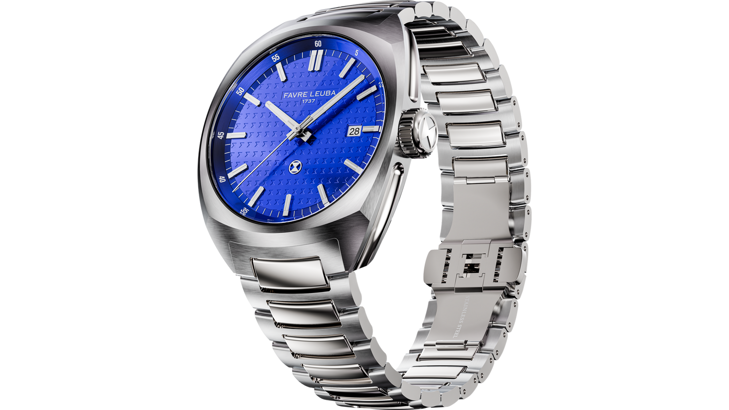 Favre Leuba  Chief Date Blue Dial